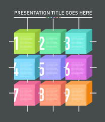 Nine Info boxes template