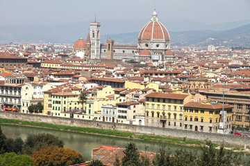 Fototapeta na wymiar Florence from Piazzale Michelangelo viewpoint