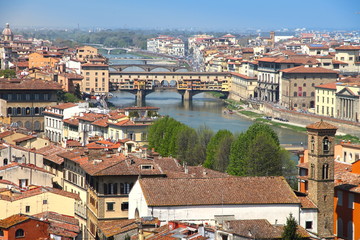 Fototapeta na wymiar Florence from Piazzale Michelangelo viewpoint