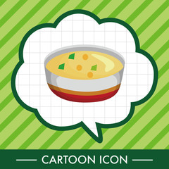 Corn chowder soup theme elements