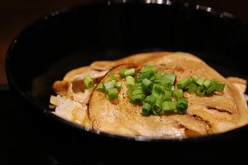 Traditional Japanese food, Grilled pork with rice