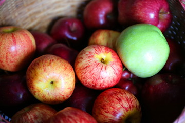 Fototapeta na wymiar colorful apple