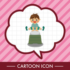 student cartoon theme elements