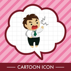 Office workers theme elements