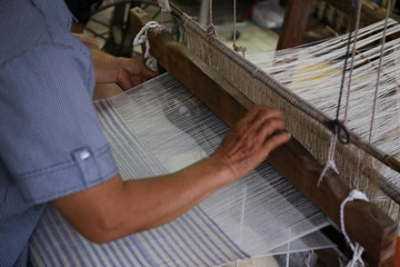 traditional Asia loom detail
