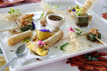deep fried chinese dumpling