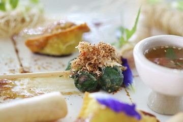 deep fried chinese dumpling