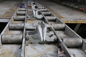 Airplane under heavy maintenance
