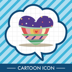 love heart cartoon elements vector,eps