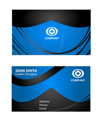 Vector business card design template
