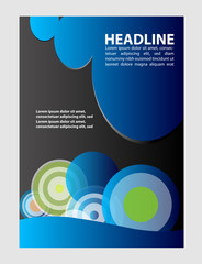 flyer, brochure or magazine cover template
