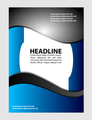 Naklejka premium brochure flyer design 