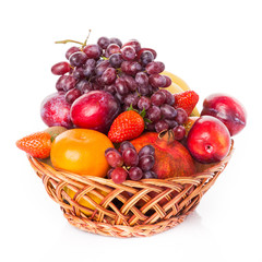 fruits isolated on white background