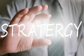 businessman hand, stratergy