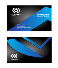 Set of templates for creative business cards. Elements for design
