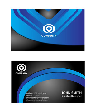 Vector business card set design
