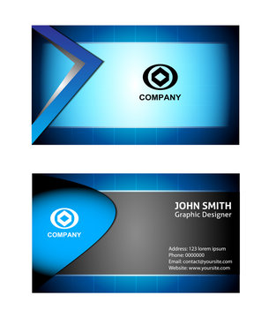 Vector business card design template
