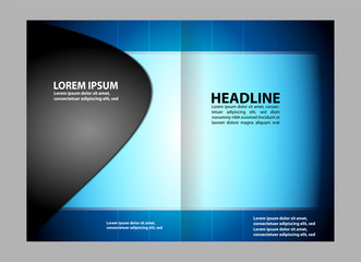 Professional business flyer, corporate brochure design template

