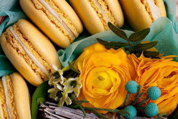 macaroons in the box