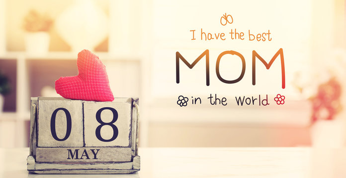 Mothers Day message with calendar