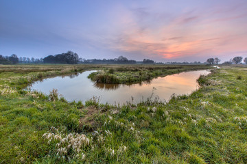 Regge river meander sunset