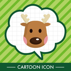 Reindeer theme elements