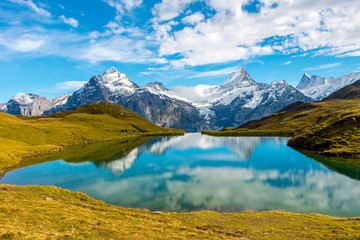 Fototapeta na wymiar Bachalpsee Lake in Switzerland