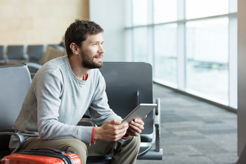 man working at airport