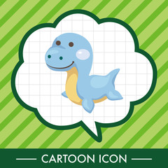 dinosaur cartoon theme elements
