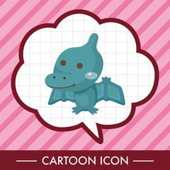 dinosaur cartoon theme elements