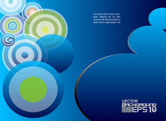 Abstract background with wave - brochure design or flyer
