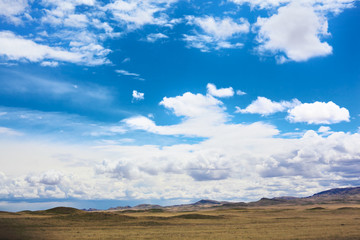 Landscape with mountains, Kazakhstan