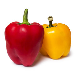 Red and yellow sweet pepper