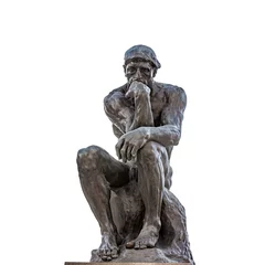Papier Peint photo Monument historique Auguste Rodin The Thinker sculpture