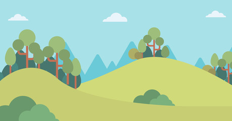 Background of mountain landscape.