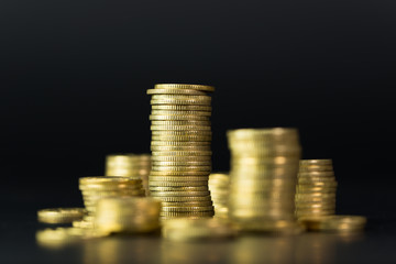 Stack of gold coins