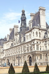 Fototapeta na wymiar Hotel de Ville,City hall, Paris