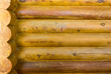 wall made of wooden beams as background