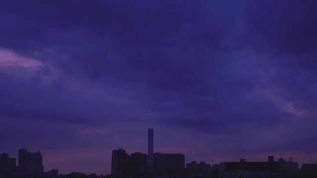 4K・夕暮れの空・タイムラプス_4-201