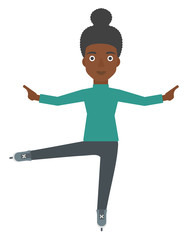 Female figure skater.