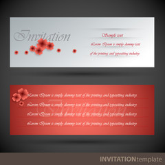 Concept graphic for invitation template