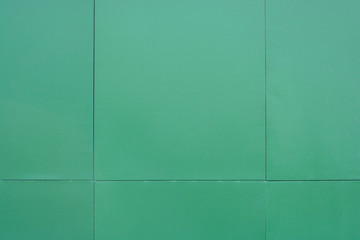 Green iron fence - obrazy, fototapety, plakaty
