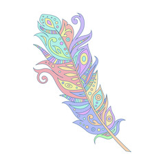 bohemian boho bird feather