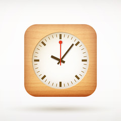  clock app icon on rounded corner square
