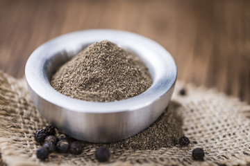 Portion ob milled Black Pepper
