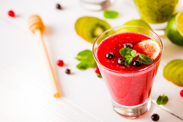 fresh berry and fruit smoothies