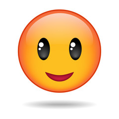 yellow round emoticon 