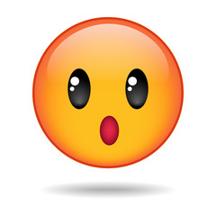 yellow round emoticon 