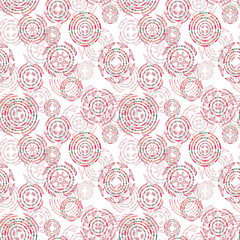 Watercolor tribal elements seamless pattern for ethnic design