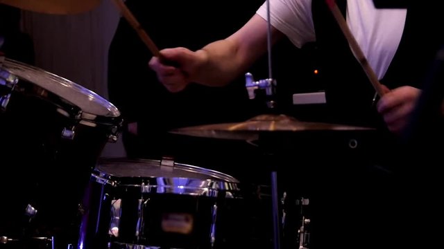 drummer at a concert flare 